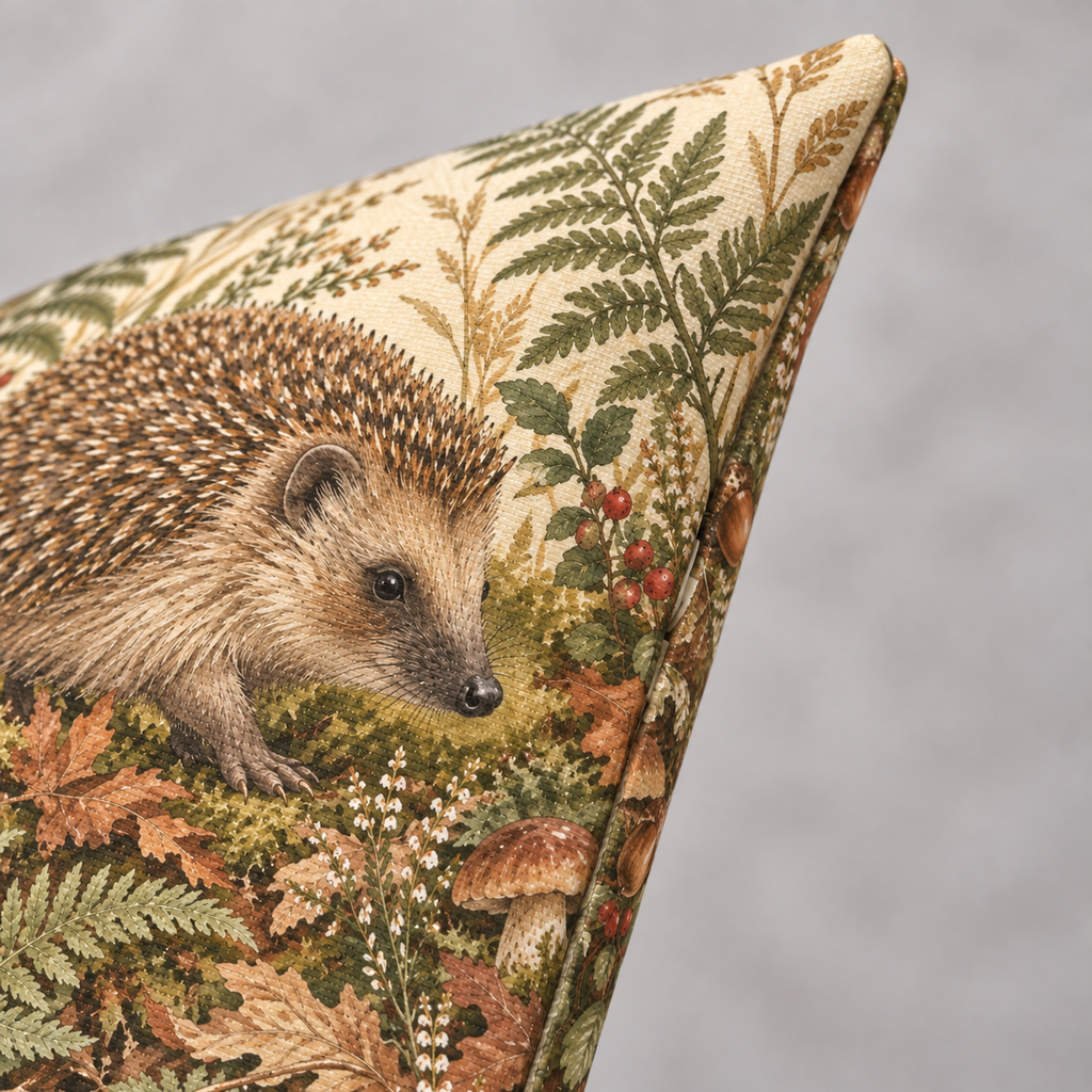 Dekokissen Igel Waldboden, 40 × 40 cm