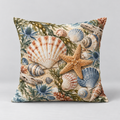 Dekokissen Muscheln & Strandgut, 40 × 40 cm