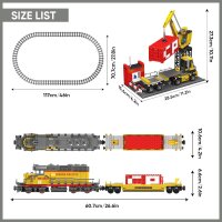 Mould King Technik Zug mit Diesellokomotive  (1170 Teile)