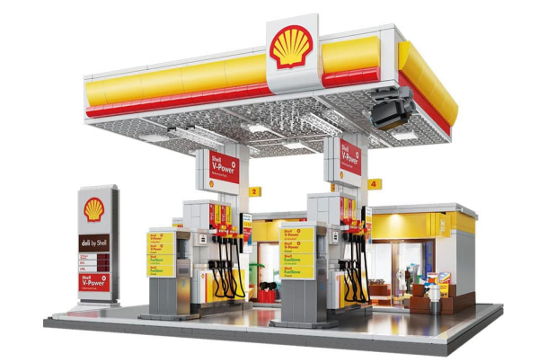 CaDA Shell Tankstelle (1309 Teile)